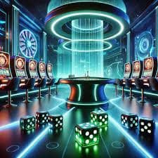 Mesin bor emas bernuansa neon gacor300